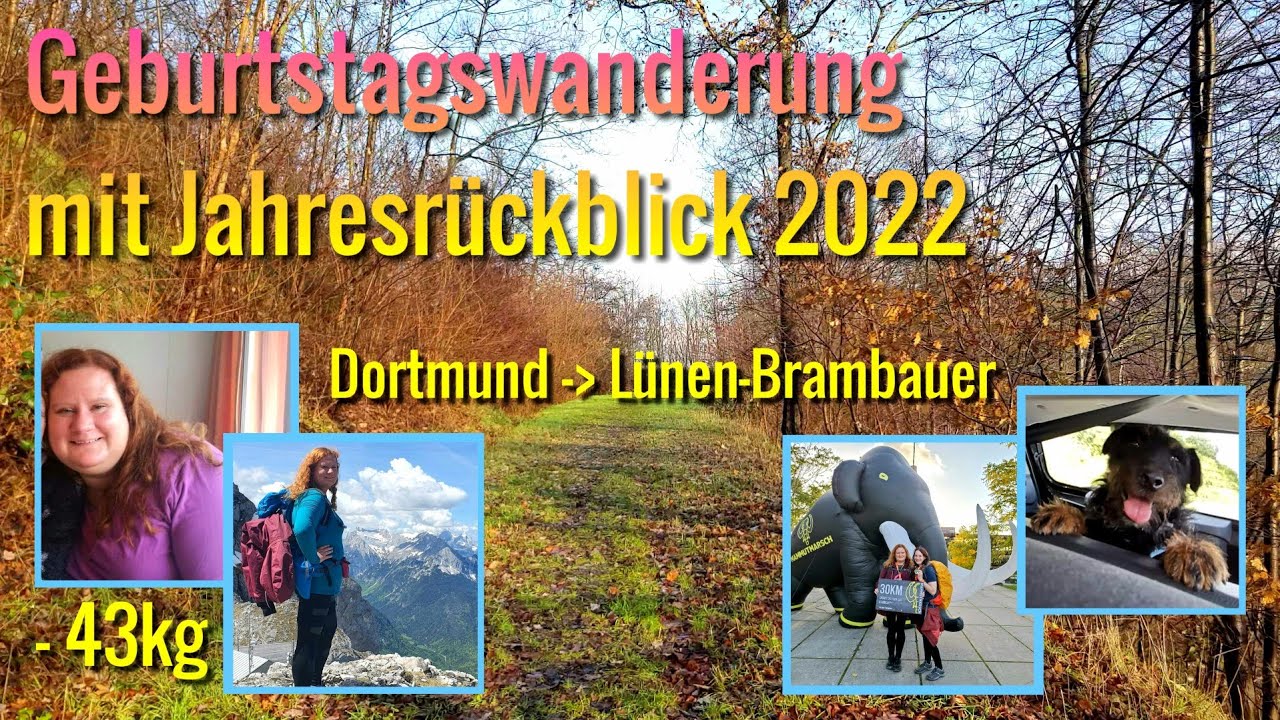 Wanderung zum Geburtstag von Dortmund nach Lünen-Brambauer am 22. Dezember mit Jahresrückblick 2022