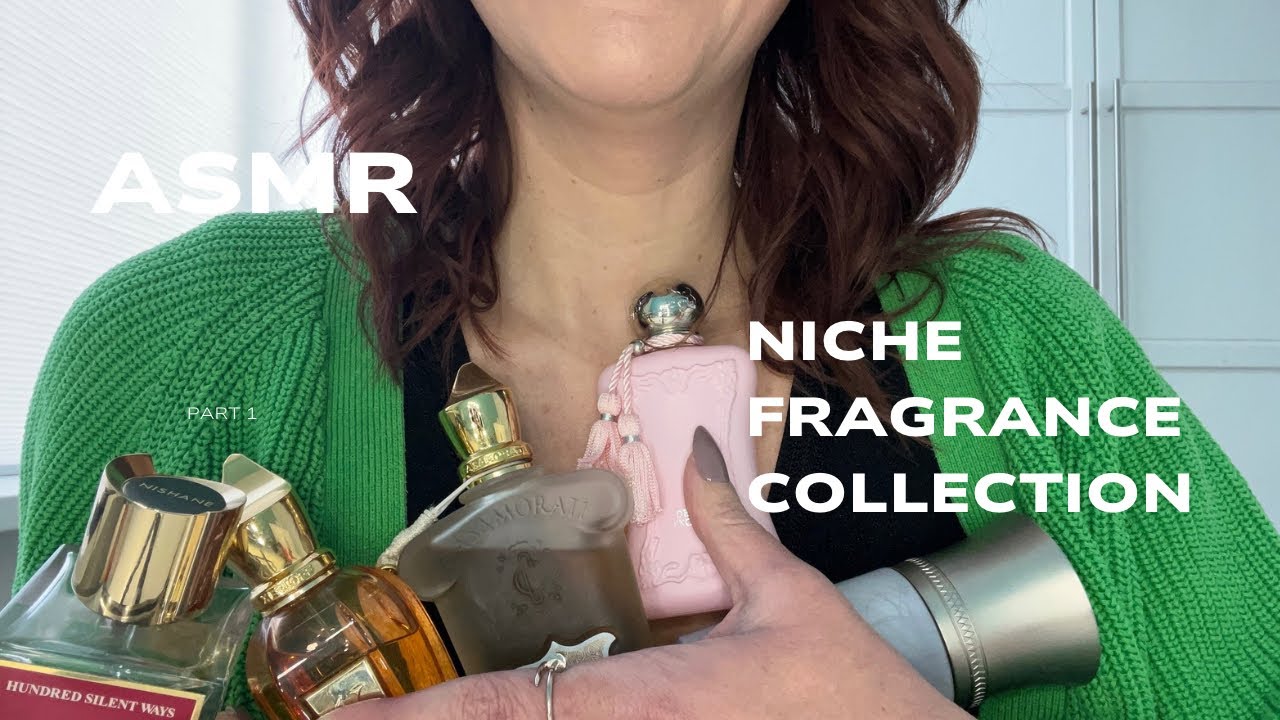 ASMR ✨Niche Fragrance Collection✨ Glass tapping & scratching, lots of whispers, rambling and tingles
