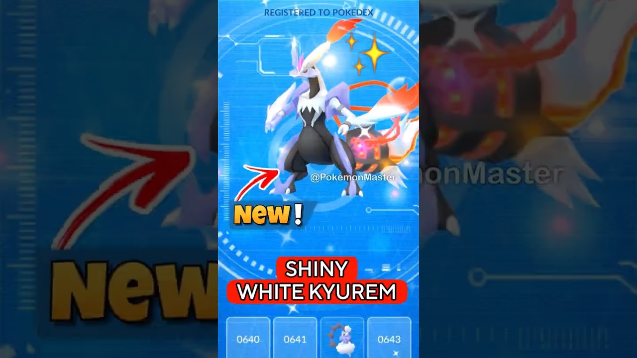 ✨ Shiny WHITE KYUREM Fusion in POKEMON GO.