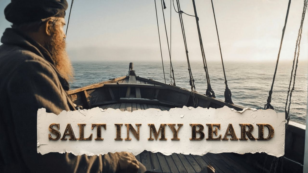 Salt in My Beard - by Dead Reckon Crew (Lyric Video) | [Sea Shanty]