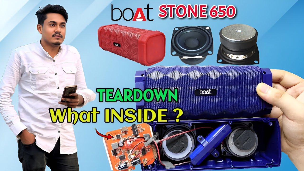 boat Stone 650 bluetooth speaker|boat Stone 650 10w Bluetooth speaker|teardown boat stone 650