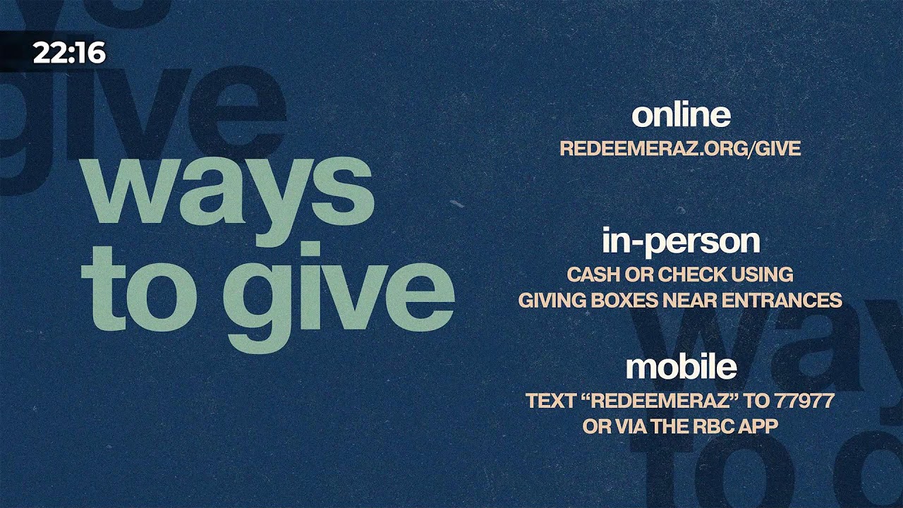Redeemer Live - 9:00am Service