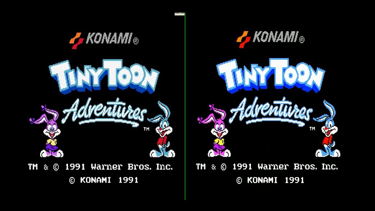 Tiny Toons Adventure. NES [LMC vs MMC] Gameplay