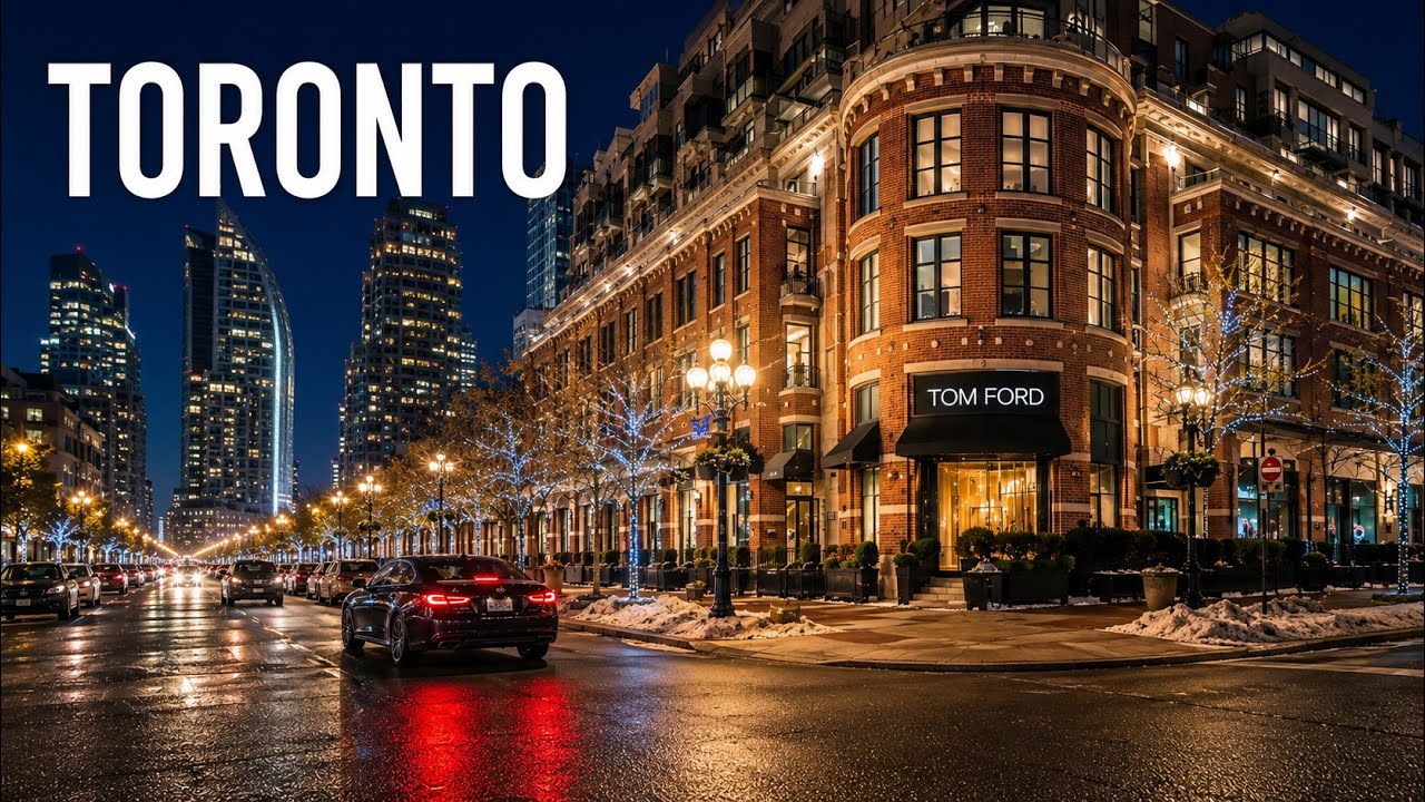  Inside Toronto’s Richest Neighbourhood at Night 4K 🇨🇦
