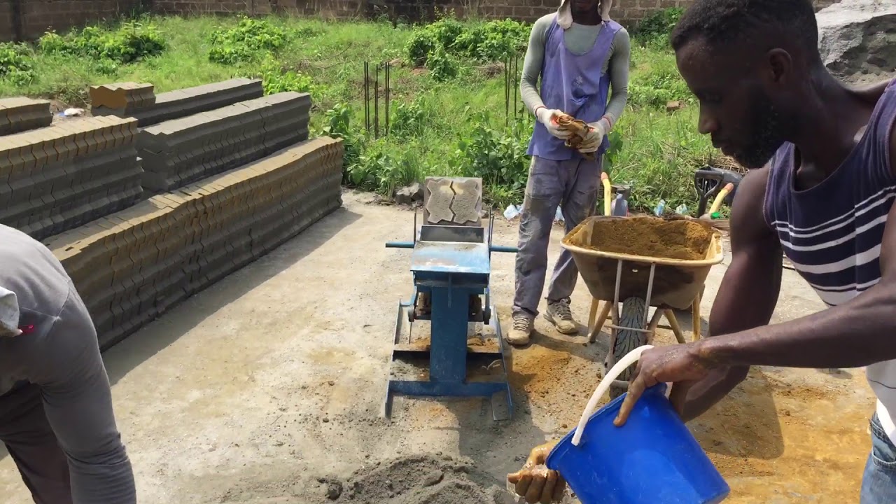 Ghana (Making Pavement Bricks for my House part 2)