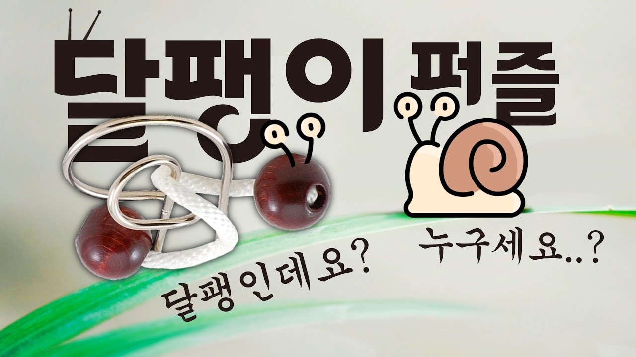 달팽이 닮은 퍼즐을 풀어라! 이게 퍼즐이야 마술 도구야?!😵‍💫