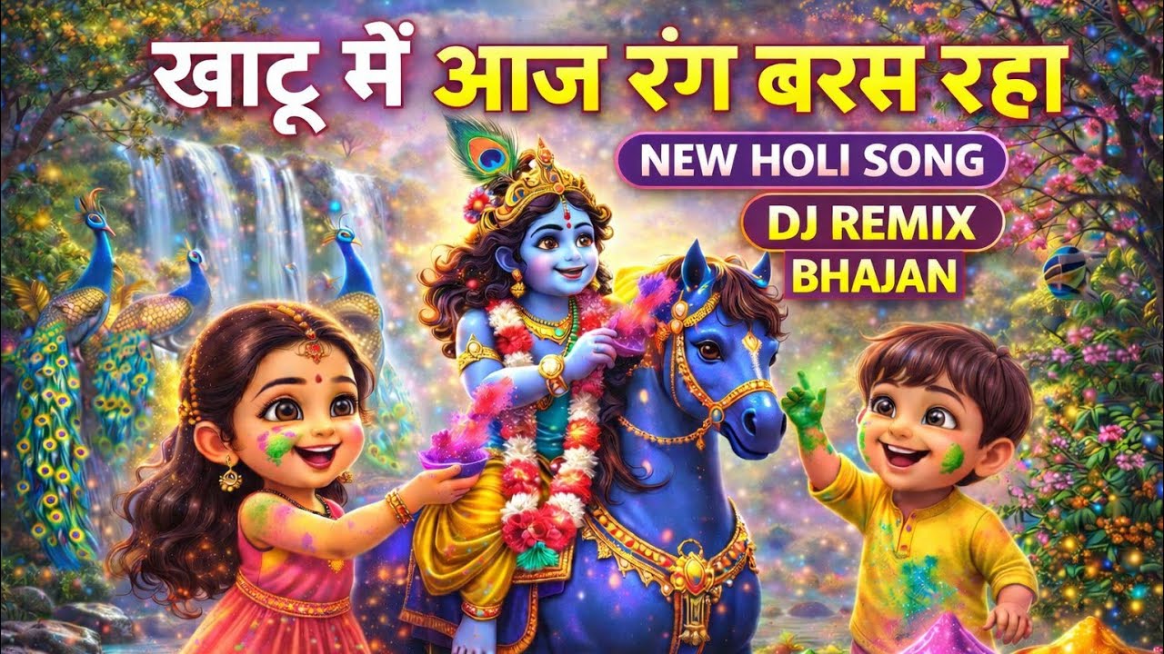 खाटू में आज रंग बरस रहा | New Holi Song 2026 | DJ Remix Bhajan | Khatu Shyam Holi Special 🔥