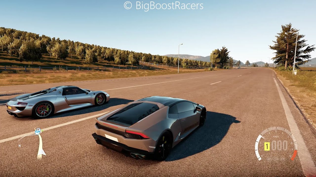 Dragtimes Forza Horizon 2 | 1000+ HP UGR Huracan Build | Porsche 918 + Turbo S Drag Racing