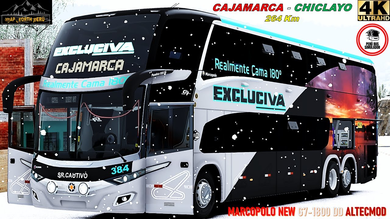 Map North Perú V1.5 | CAJAMARCA | MARCOPOLO NEW G7-1800 DD  | MODSHOP | EXCLUCIVA #busesdelperu
