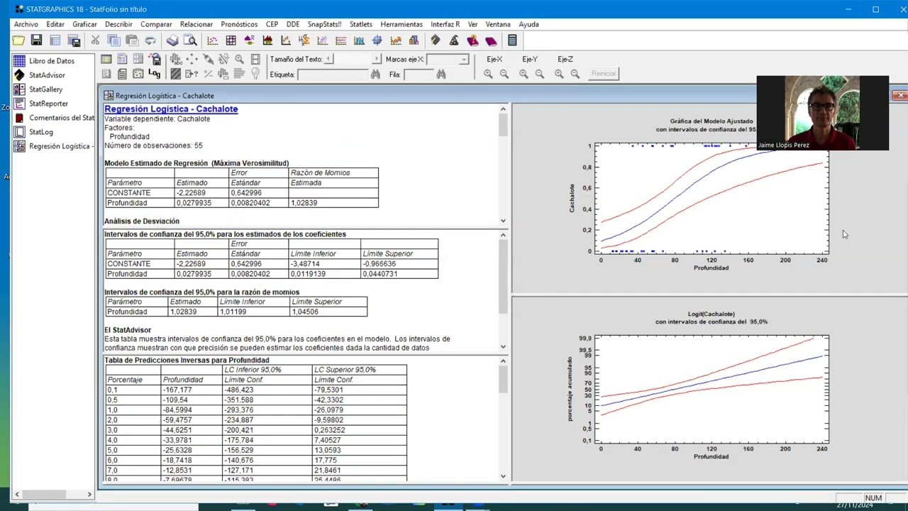 Introducción a Statgraphics: Regresión logística