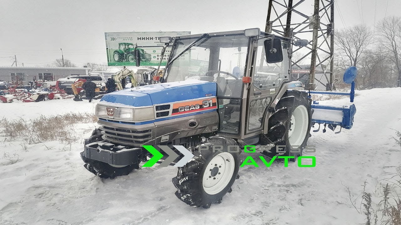 Смотри новый обзор трактора с кабиной и почвенной фрезой ISEKI GEAS31 PROGRESSAVTO Благовещенск Тула