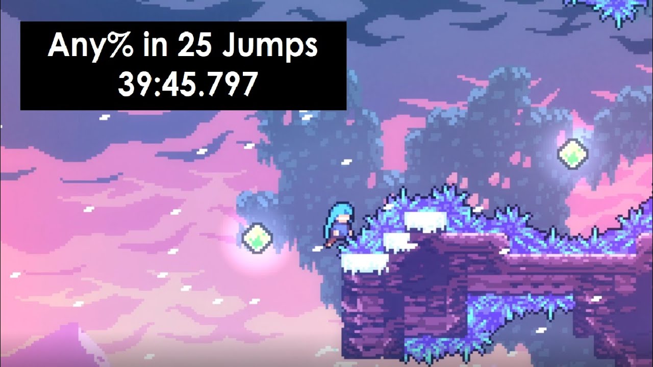 [TAS] Celeste Any% in 25 Jump Presses