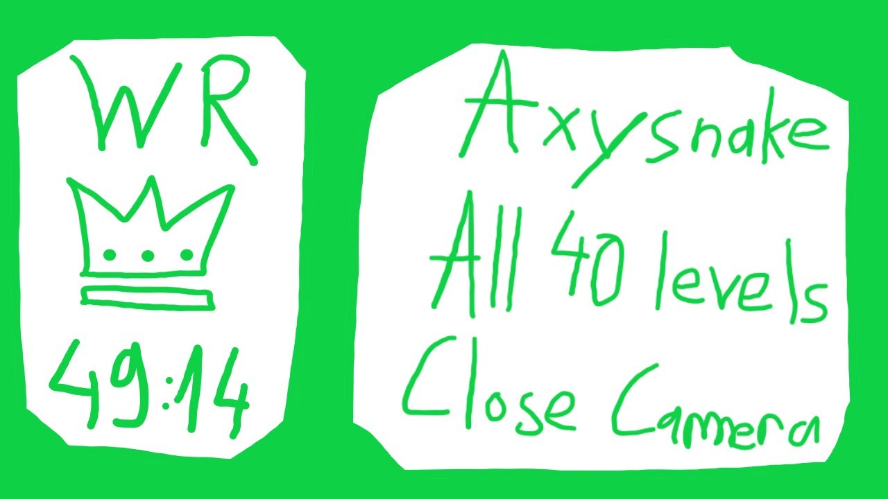[WR] AxySnake All 40 levels Close Camera 49:14