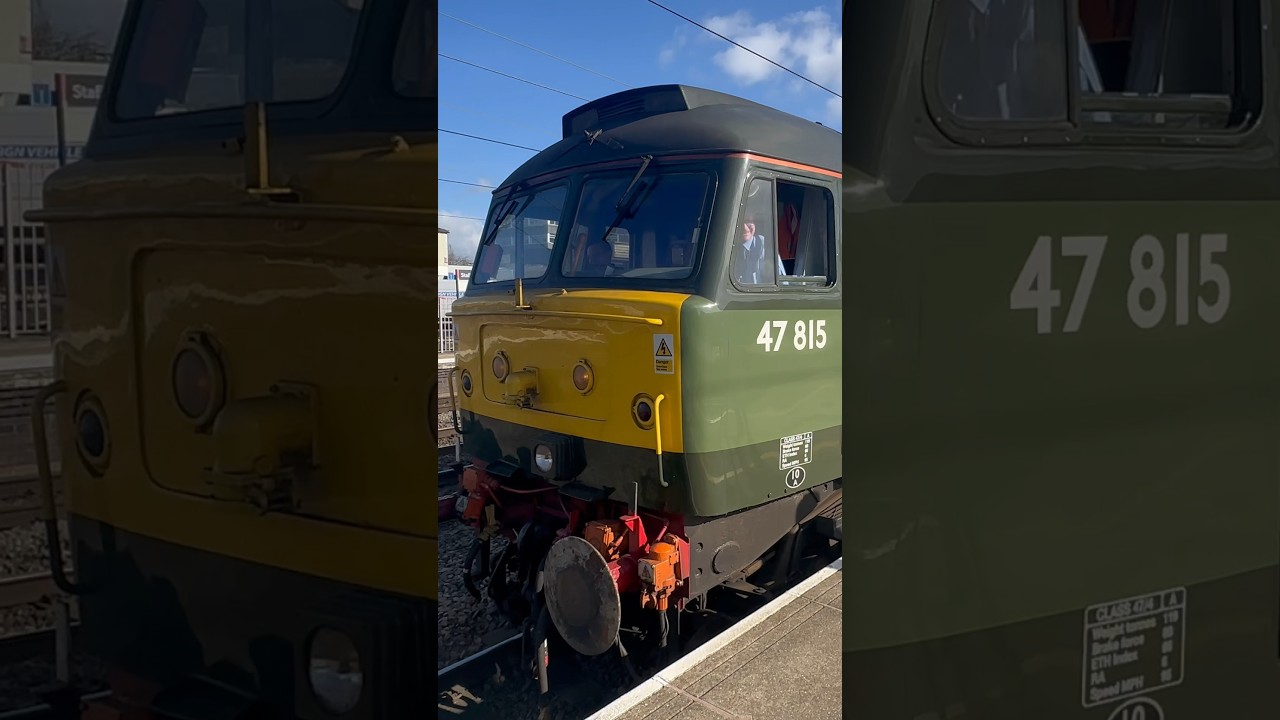 47815 West Coast Railways Departing Stafford #train #railways #tones 5/3/24
