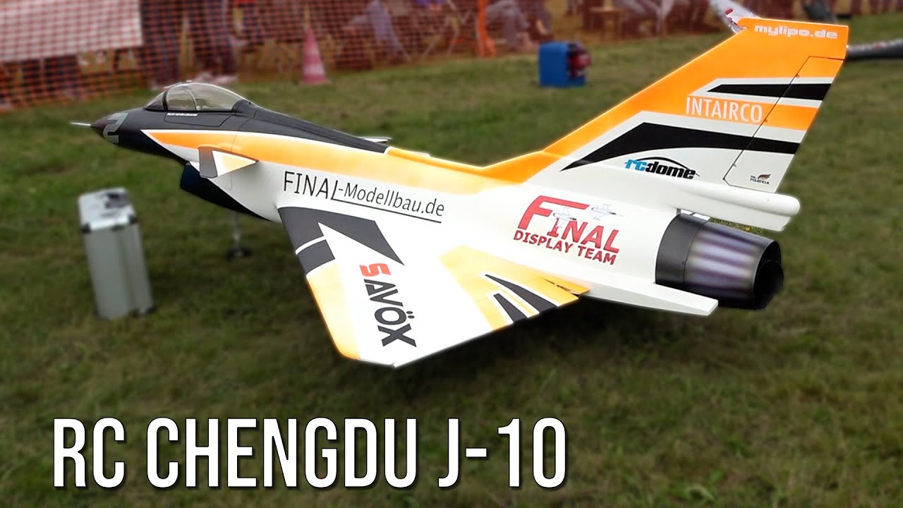 Large RC Chengdu J-10 Turbine Jet With Vector Thrust And Ultra Slow Flight Landing