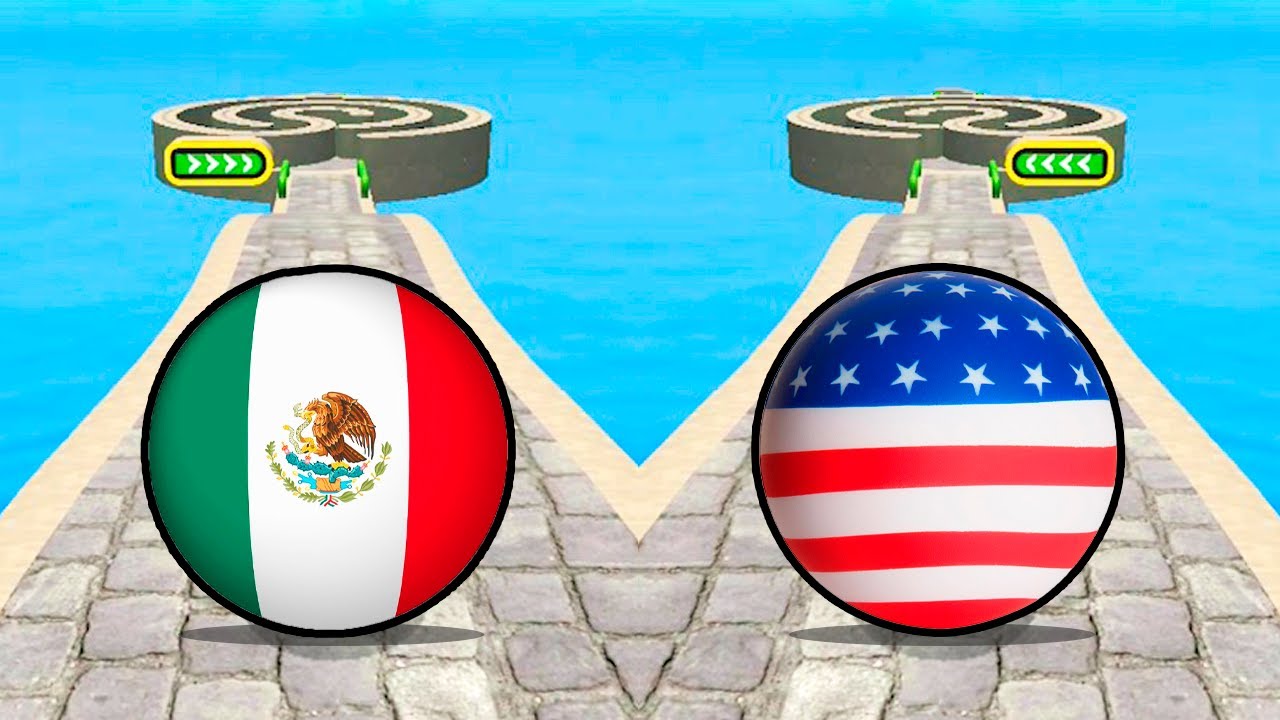 Mexico Ball vs. USA Ball: Which Ball is The Best - Going Ball or Super Rolling Ball? Race 941