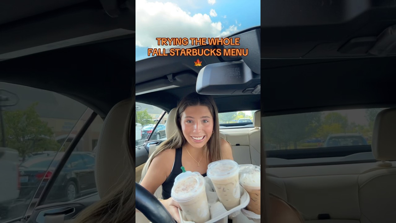 TRYING THE WHOLE STARBUCKS FALL MENU