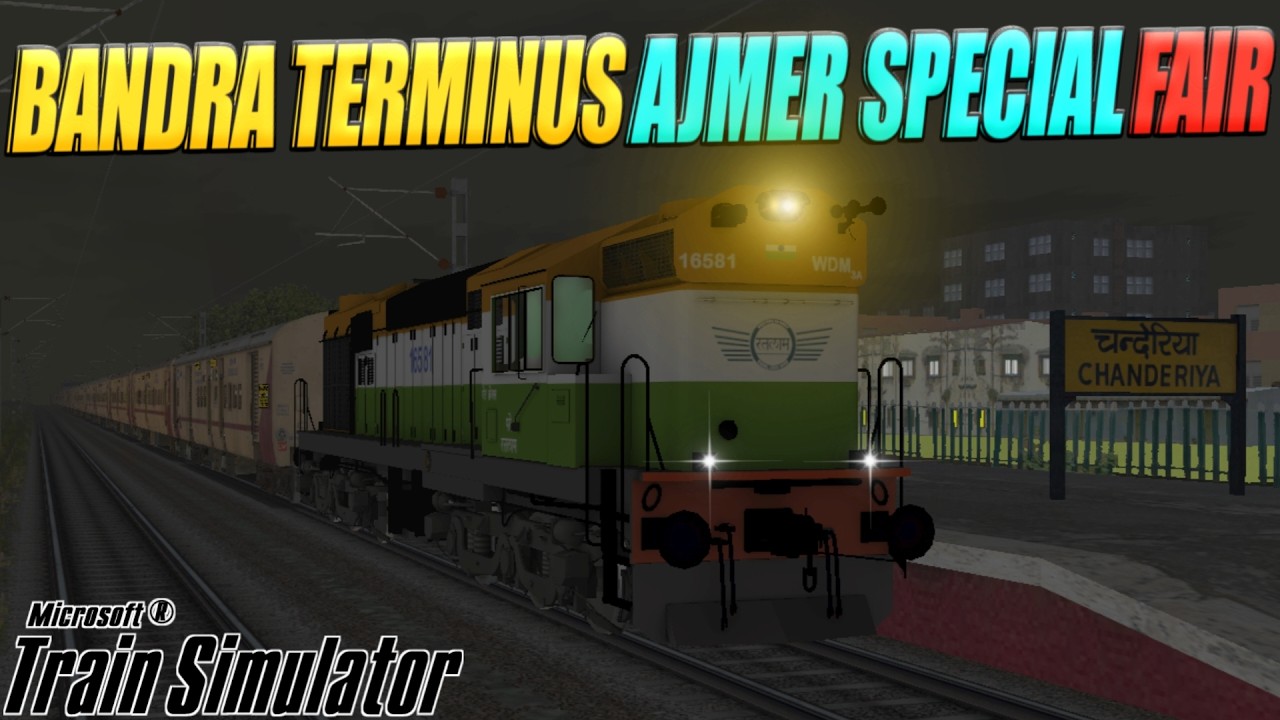 LIVE 🔴 MSTS || LIVE RUN 09654 BANDRA TERMINUS AJMER SPECIAL FAIR EXPRESS JOURNEY IN MSTS ||