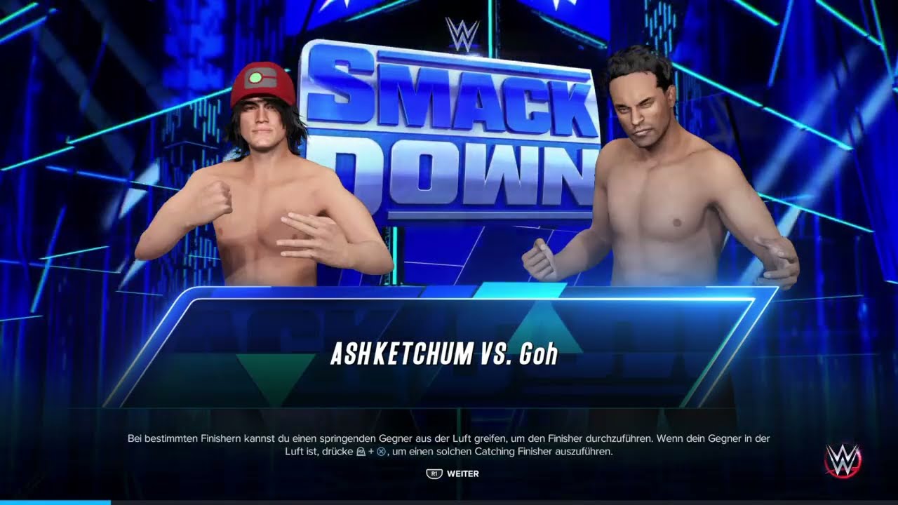 [Request] Ash Ketchum [Pokemon] vs. Goh [Pokemon] ★ SHIRTLESS ★ [WWE2K23]