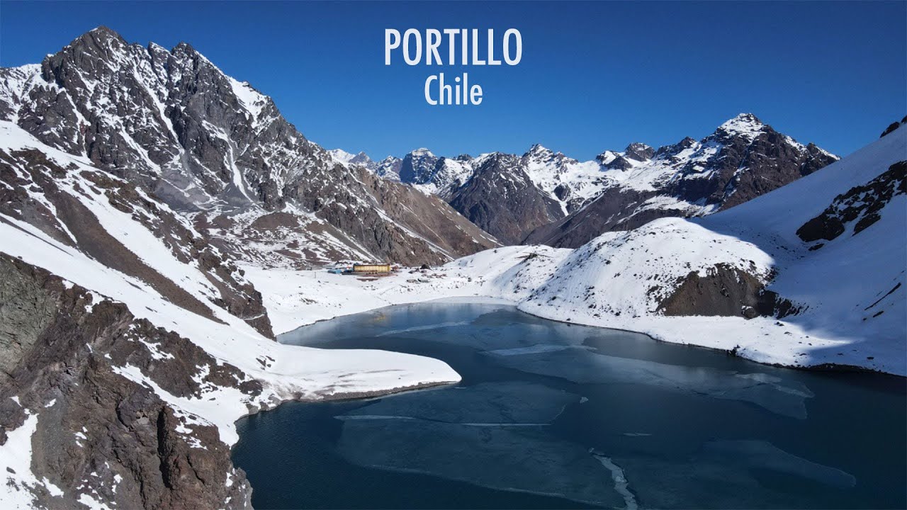 Portillo | Vistas a&eacute;reas de la Laguna del Inca.