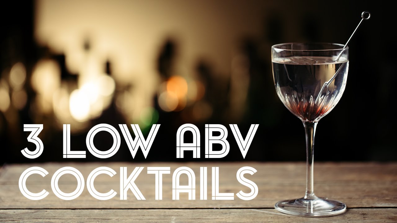 Low ABV Cocktails on Trial : Less is More?