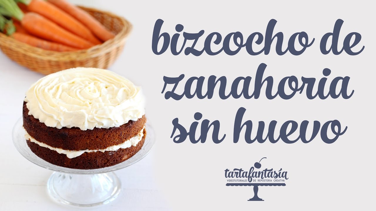 Bizcocho de Zanahoria sin Huevo.