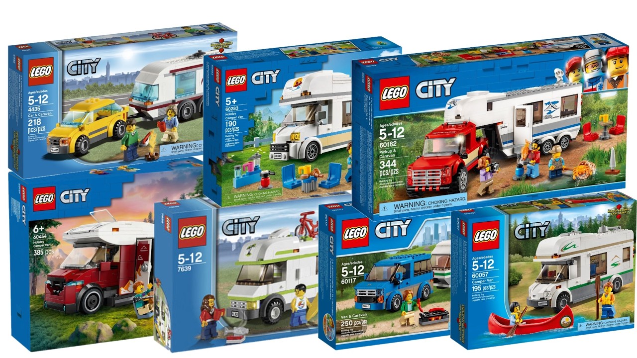All LEGO City Camper / Caravan Sets 2009-2025 Compilation/Collection Speed Build
