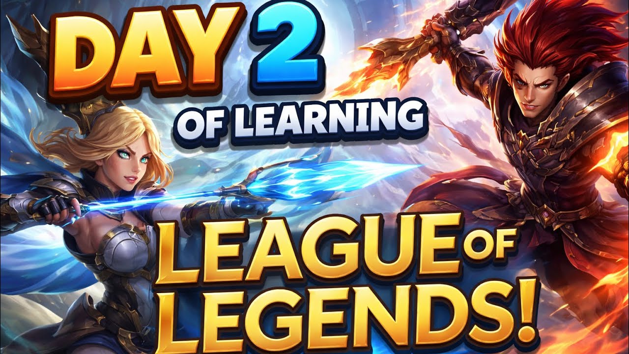 Day 2 of Learning League Of Legends! (Bot Lane) 