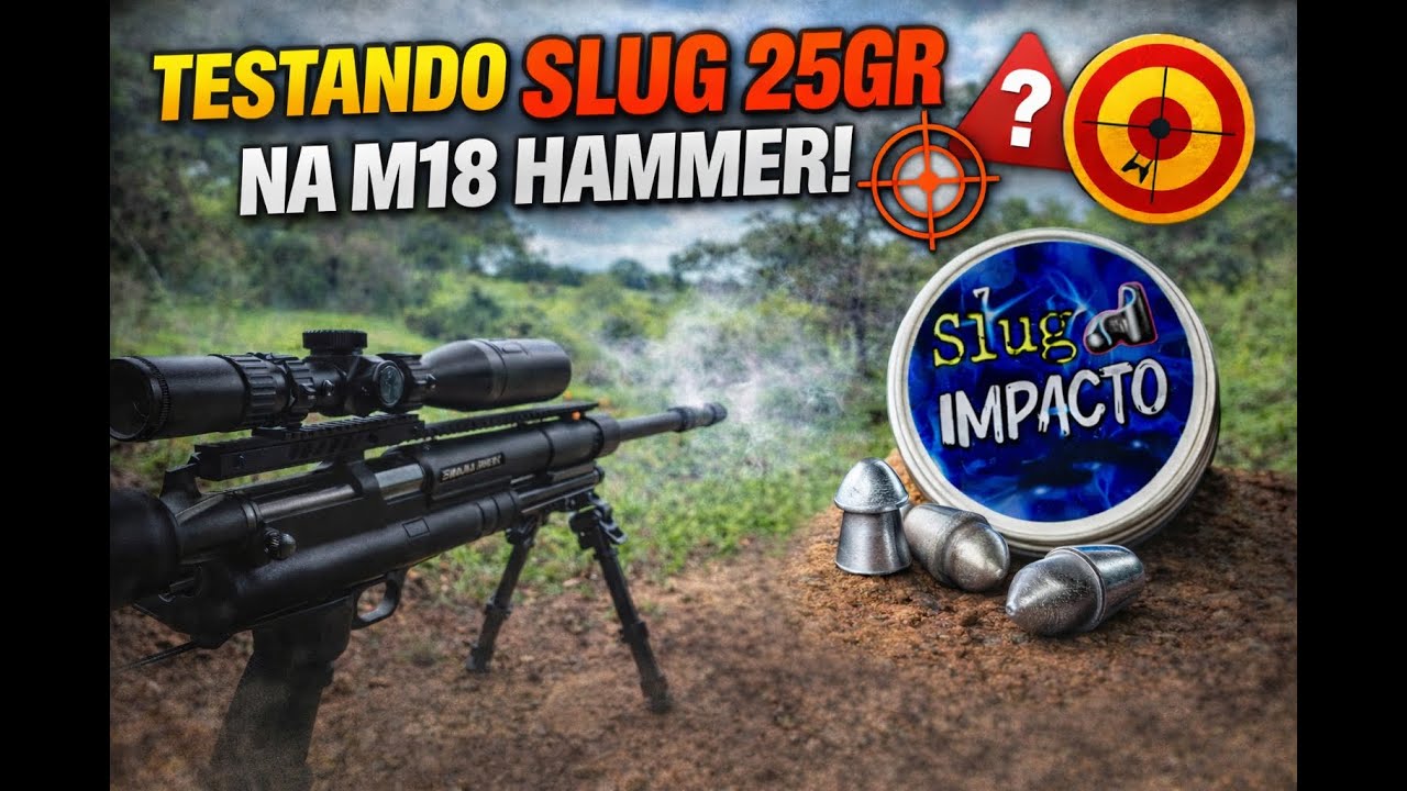 Slug 25gr na M18 Hammer | Teste REAL a Pedido de Inscrito!