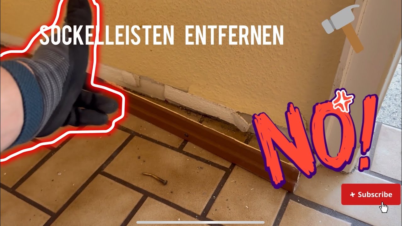Sockelleisten und Fu&szlig;leisten entfernen - So wird es gemacht!
