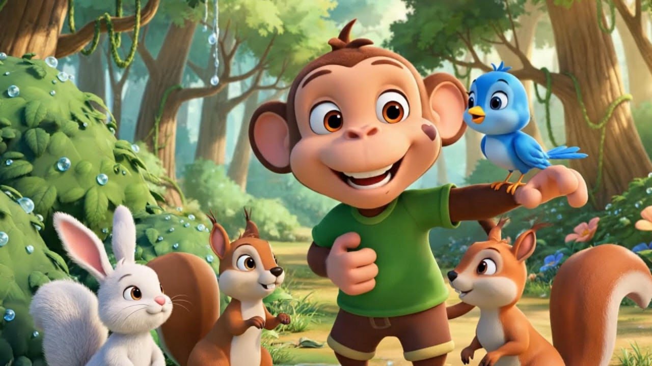 Baby Monkey and His Forest Friends Learn a Gentle Lesson | Kids Storytime