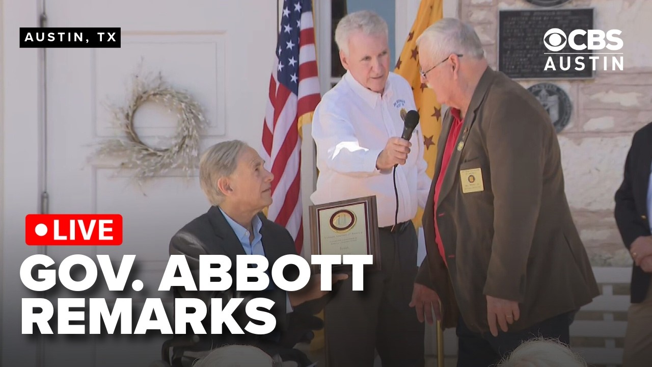 WATCH LIVE: Texas Governor Celebrates 107th birthday of American Legion Post 76