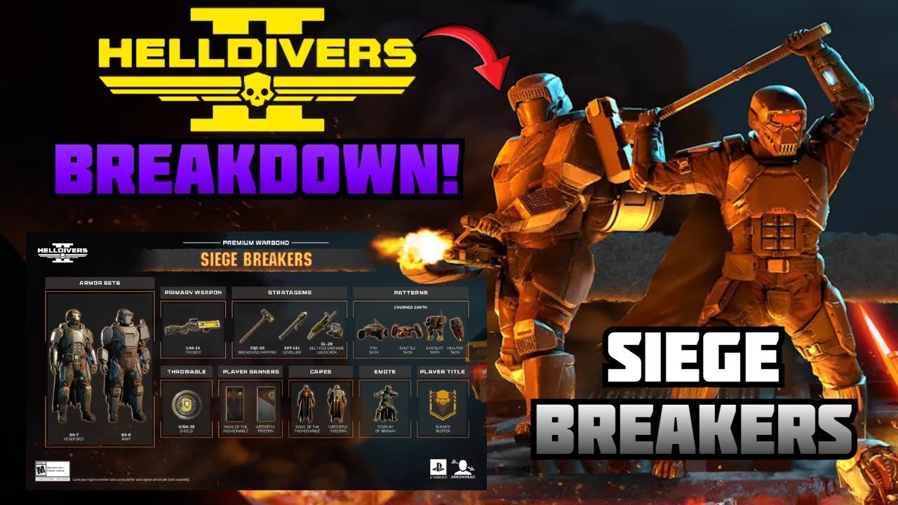 Everything SIEGE BREAKERS! - Helldivers 2 New Warbond Breakdown
