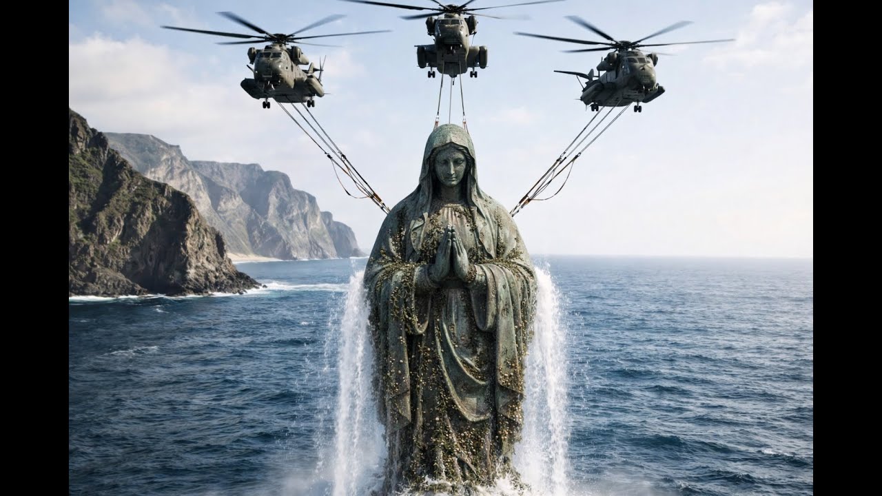 Abandoned Under the Sea for Decades… Salvaging, and Restoring the Forgotten Virgin Mary Statue
