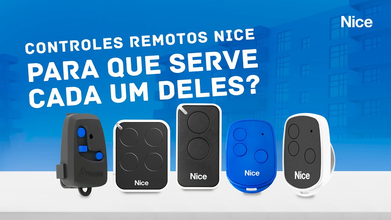 Controle Remoto Nice | Peccinin | Linear: Entenda as diferenças e funções de cada modelo