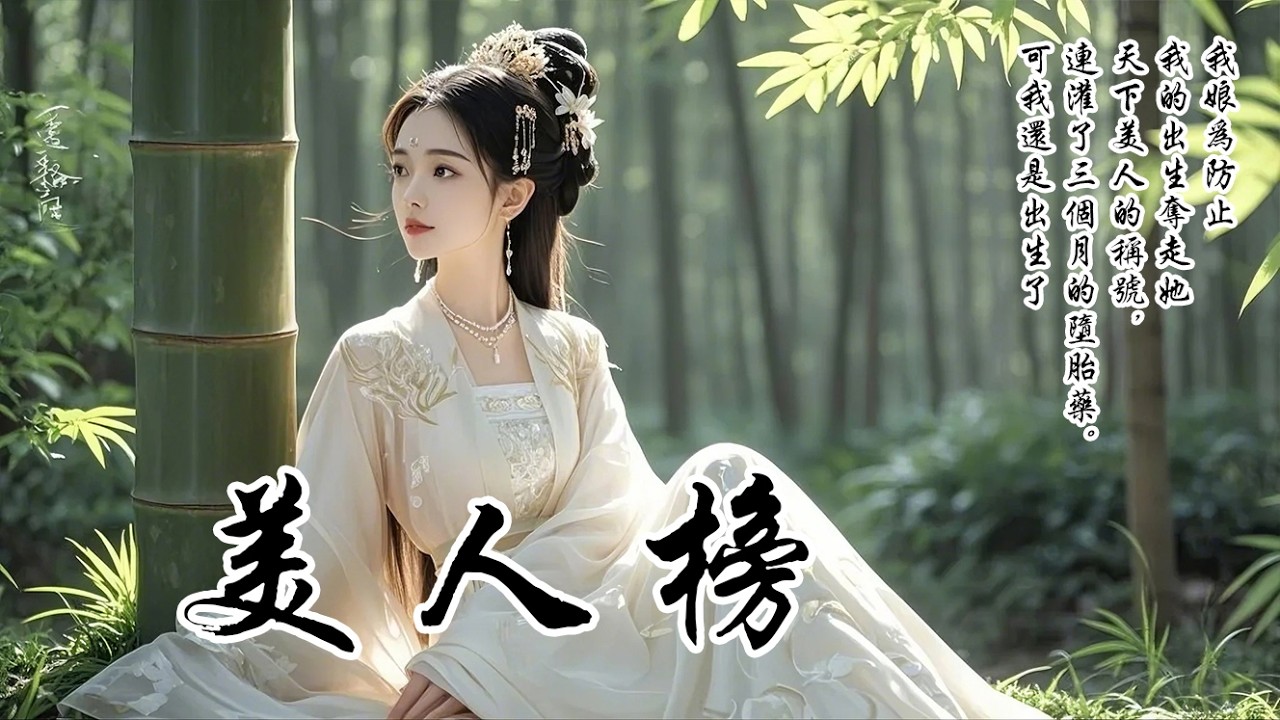 【美人榜】我娘據說只要掉出了四海八荒美人榜前三，就會一命嗚呼。為防止我的出生奪走她天下美人前三的稱號，她連灌了三個月的墮胎藥，可我還是出生了