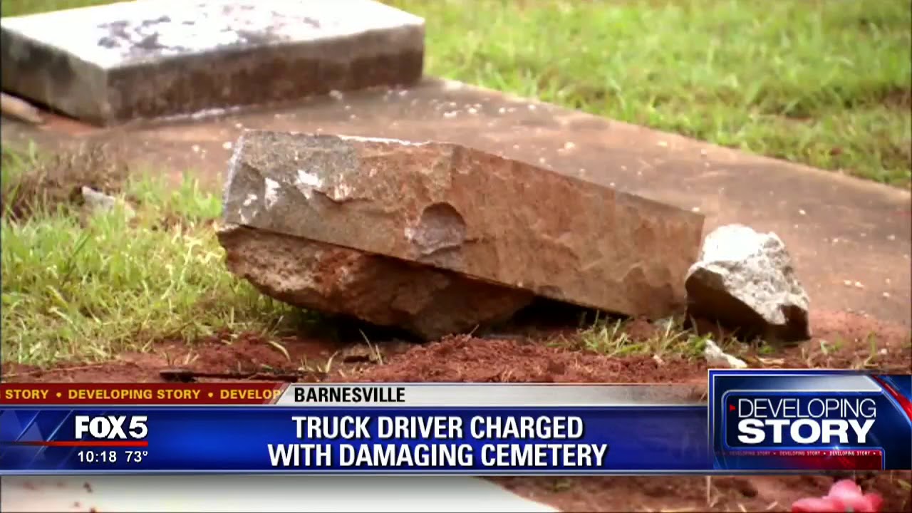 Barnesville graveyard vandalism