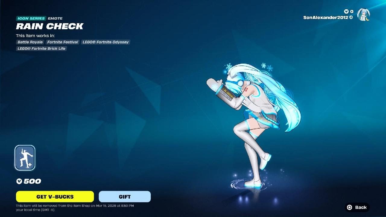 Rain Check Emote