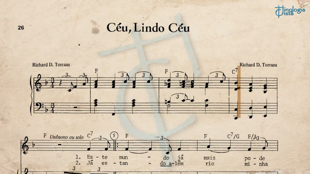 [PARTITURA] CÉU, LINDO CÉU - RICHARD D. TORRANS (1976) - GRUPO ELO