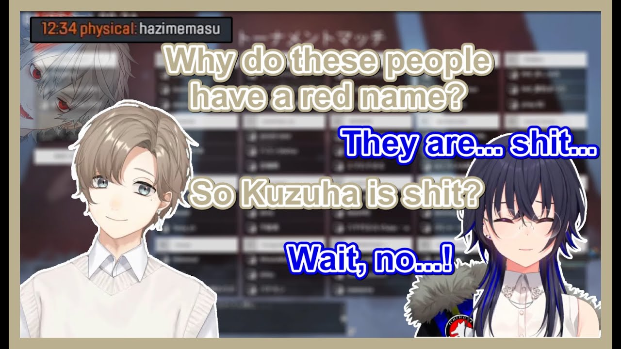 Ichinose Uruha Almost Started a Fight With Kuzuha Again【Nijisanji/VSPO/Eng Sub】