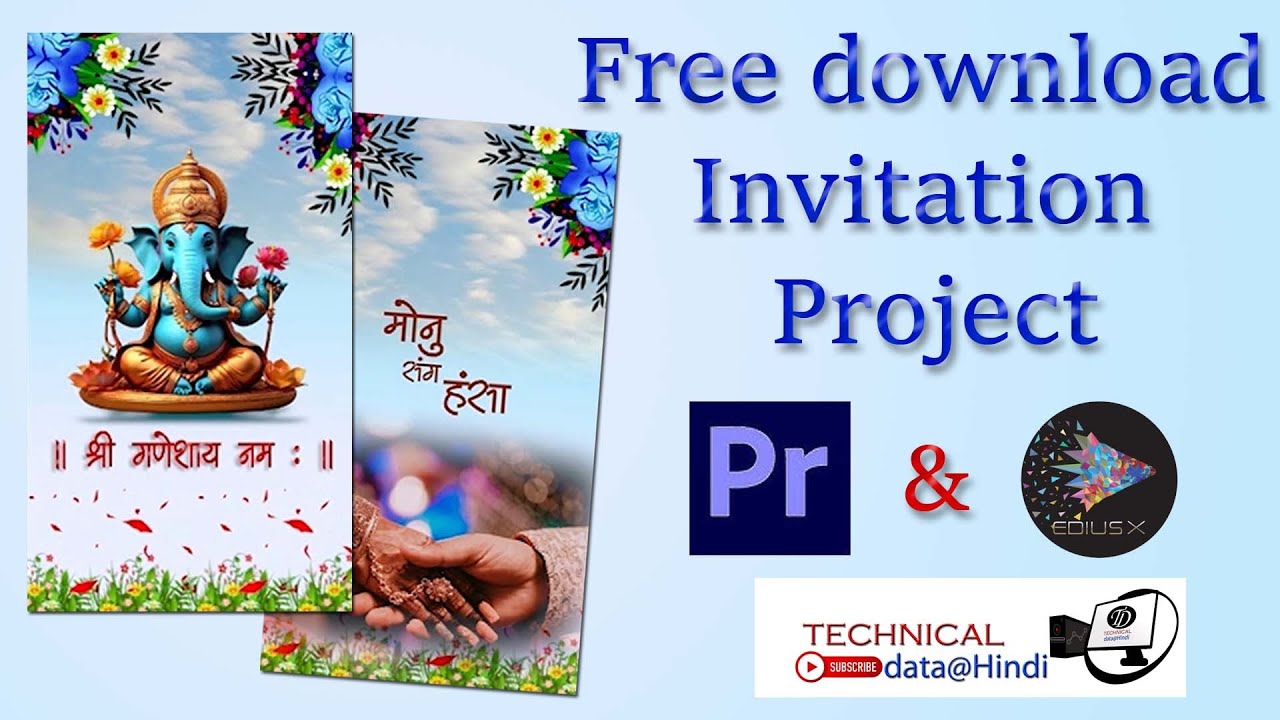 WhatsApp wedding invitation | Free download Wedding invitations project For EDIUS & Premierepro 2024