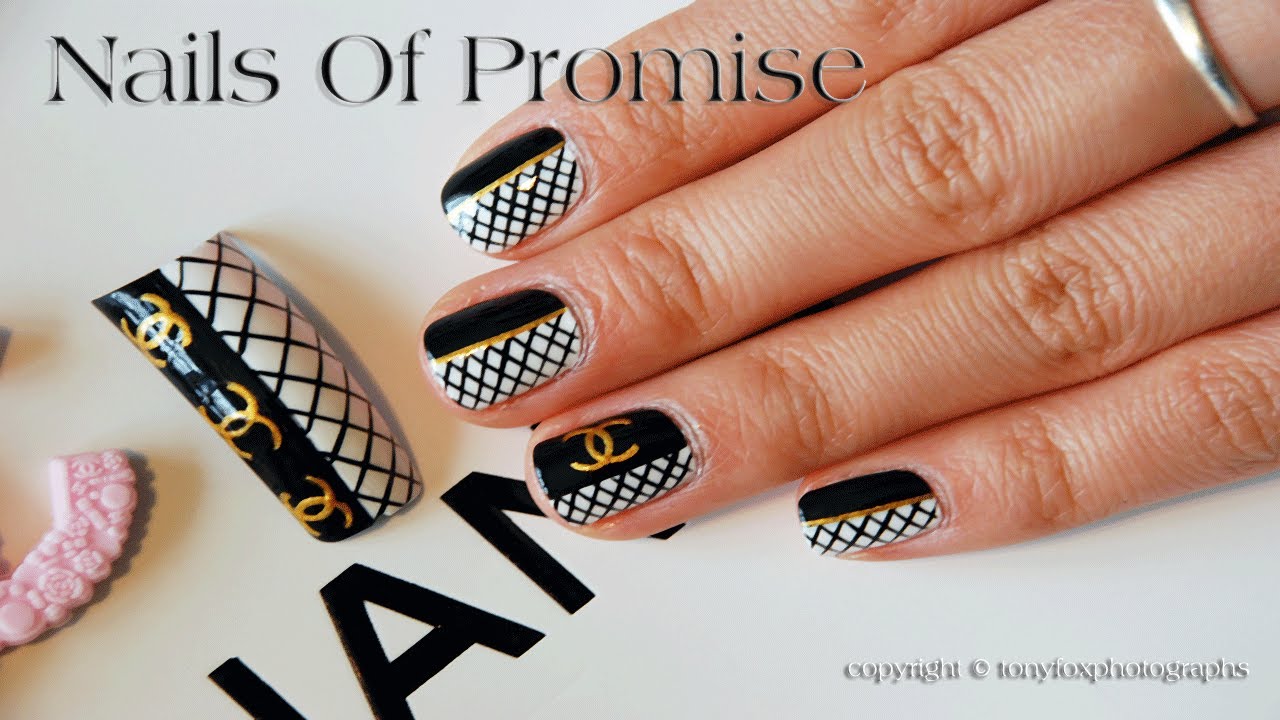 Coco Chanel Live Nail Art Tutorial. Nails Of Promise