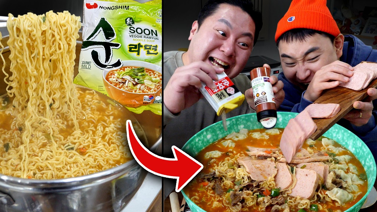 라면이 순하면 그게 라면입니까? 농심 순라면 타락시키기ㅋㅋ