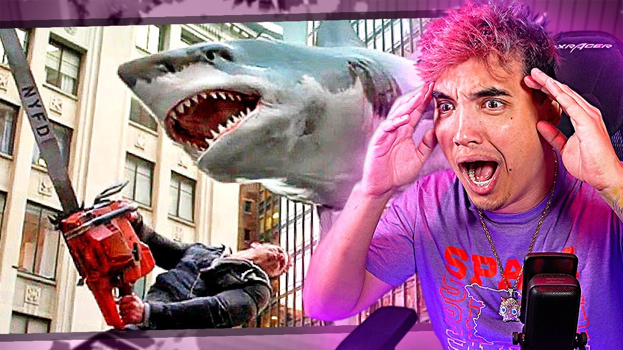 VIENDO SHARKNADO, TORNADOS QUE ESCUPEN TIBURONES 🦈