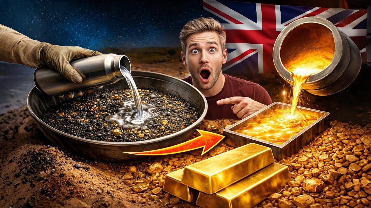 Black Sand to Real Gold | Mercury Gold Recovery Method