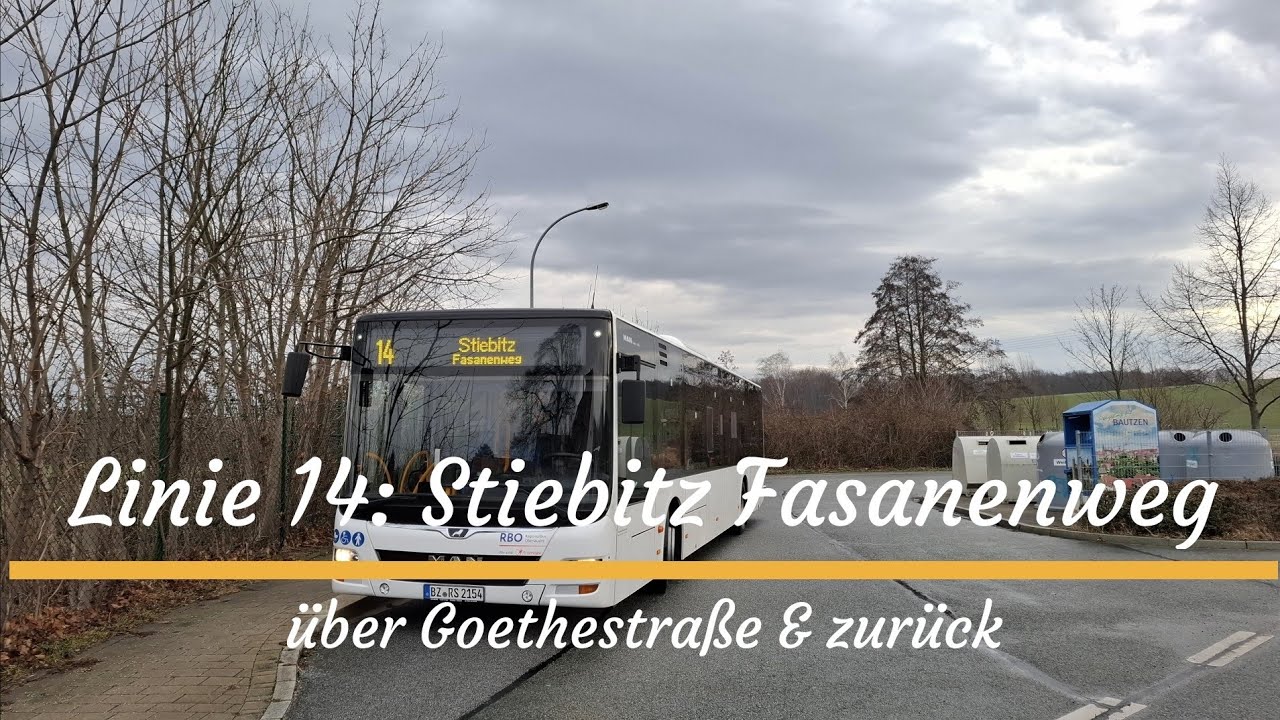 Linie 14: Thrombergsiedlung - Goethestraße - Stiebitz & zurück