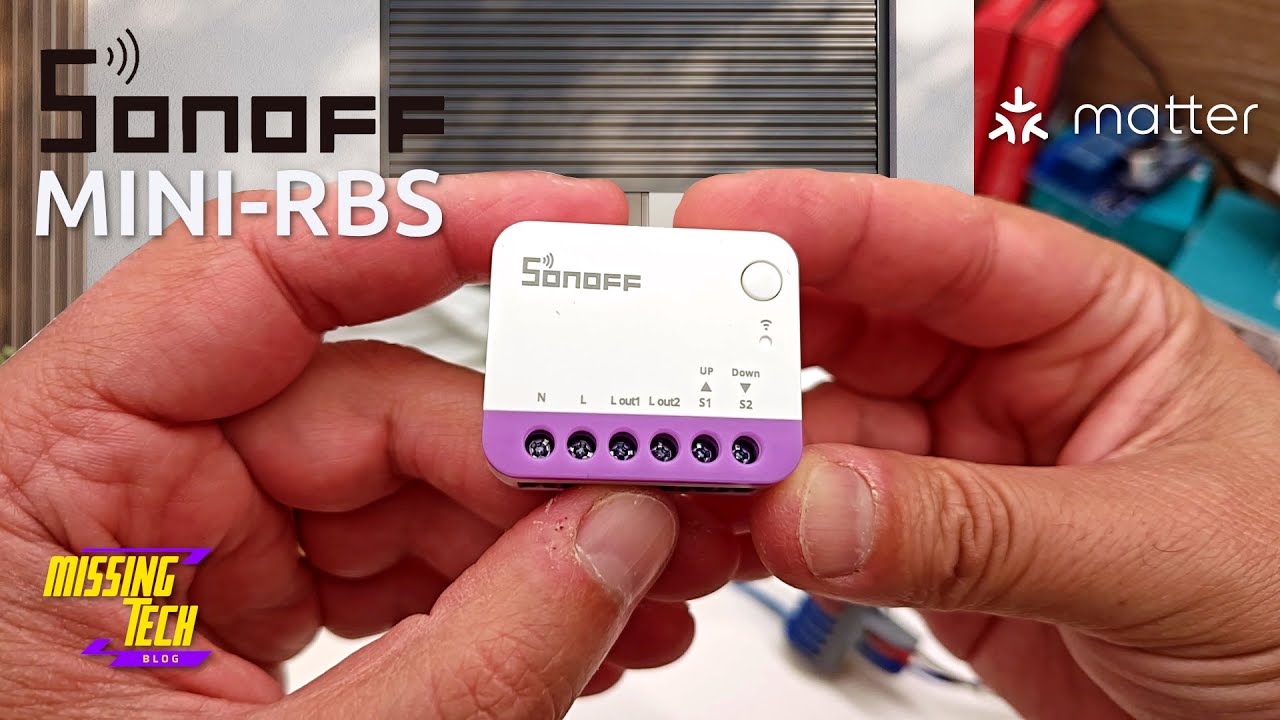 Recensione Sonoff MINI-RBS e collegamento motore a 4 fili