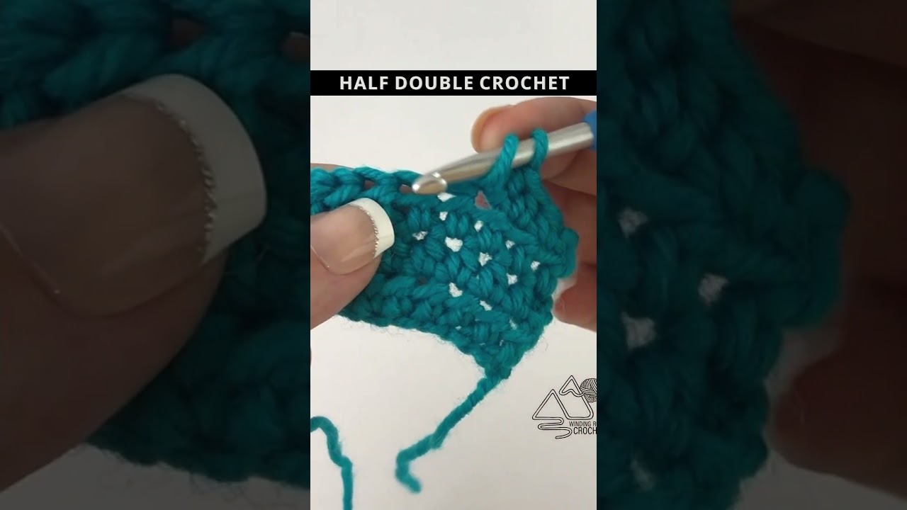 Half Double Crochet: How to Crochet: Quick Tutorial #shorts
