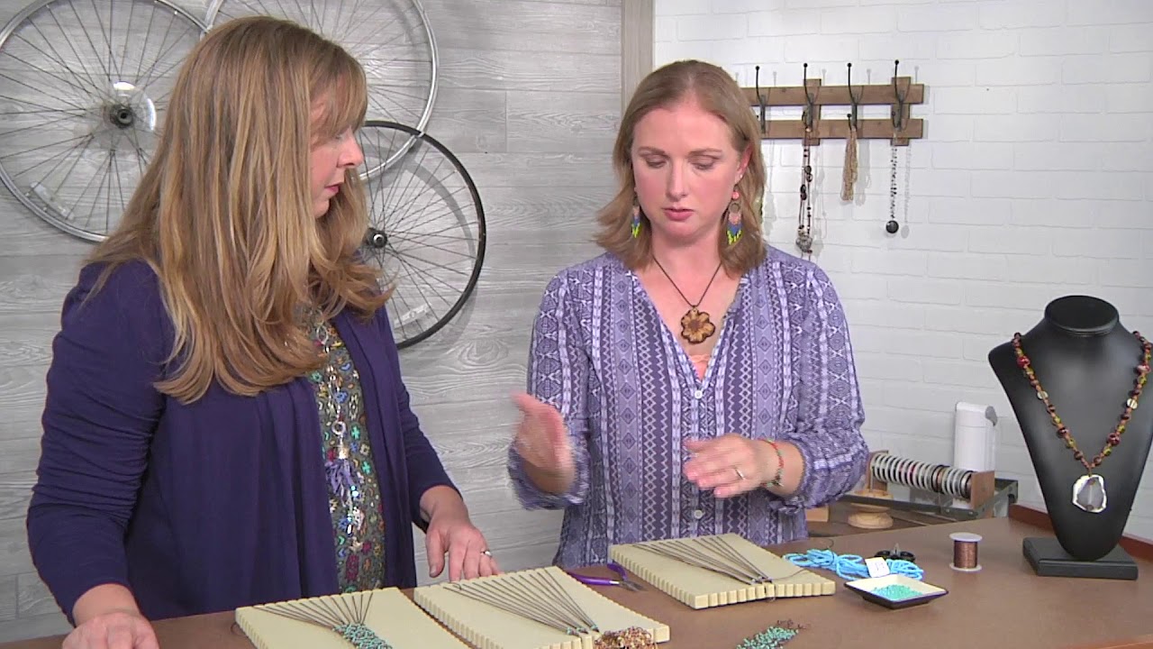 Create a micro macramé leather cuff on Beads, Baubles and Jewels with Beth Simmons (2810-2)