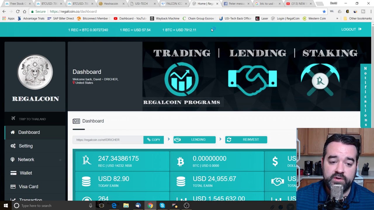 Hextra and Bitcoin Rising!  How to buy Ucoin Cash - FalconCoin ICO [HD 60 fps 720p]